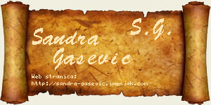 Sandra Gašević vizit kartica